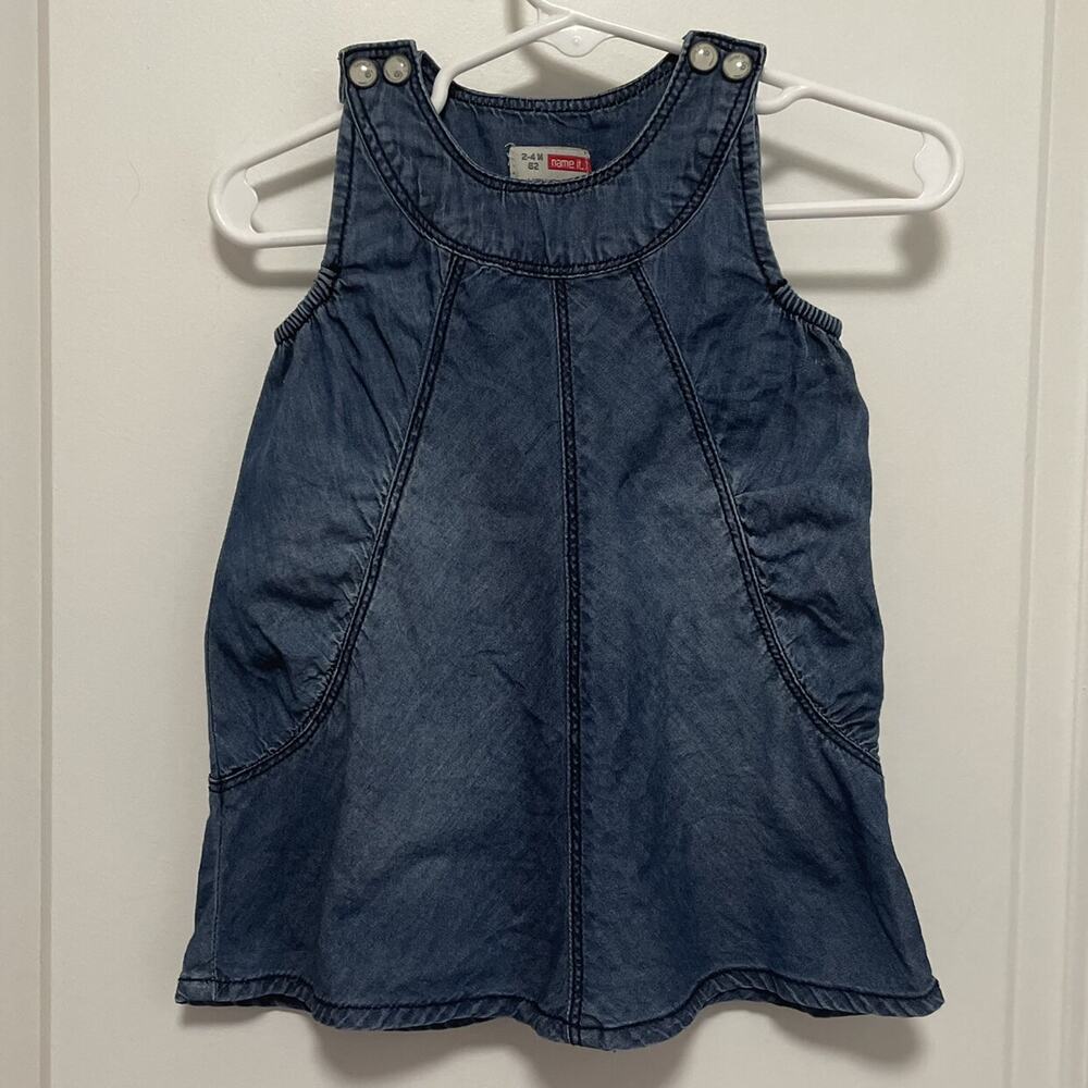 Name it. Chambray Jumper Dress Size 2-4M  62